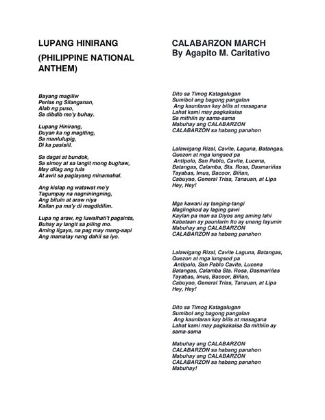 general trias hymn lyrics|Lupang Hinirang .